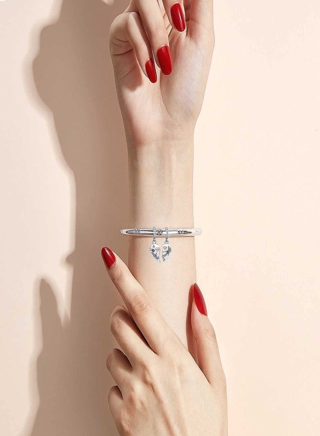 كون بيد خرز كونبيد على شكل قلب، دلايات للأم وابنتها، هدية عيد ميلاد للأم وللنساء - Image 4