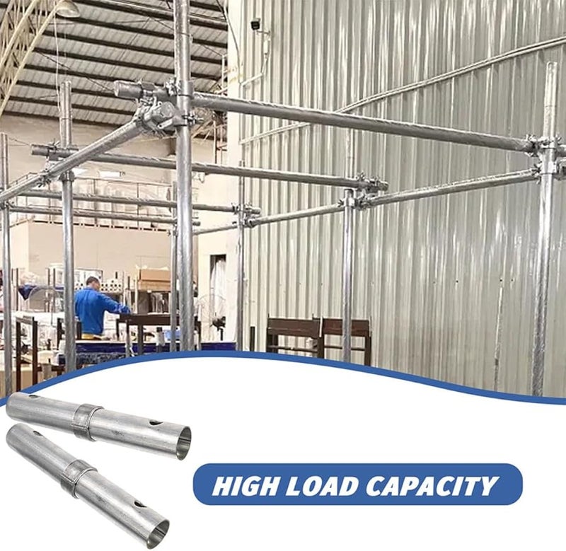 4Pcs Detachable Scaffolding Forplated Steel Couplers 34Mm Diameter Thickened Connector Rods - Image 3