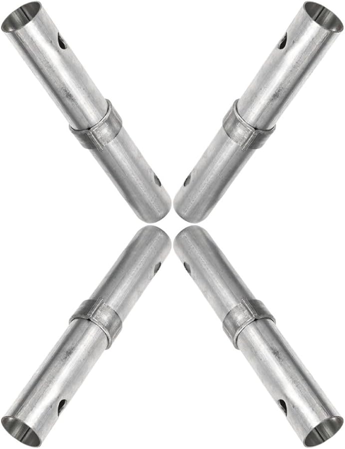 4Pcs Detachable Scaffolding Forplated Steel Couplers 34Mm Diameter Thickened Connector Rods - Image 1