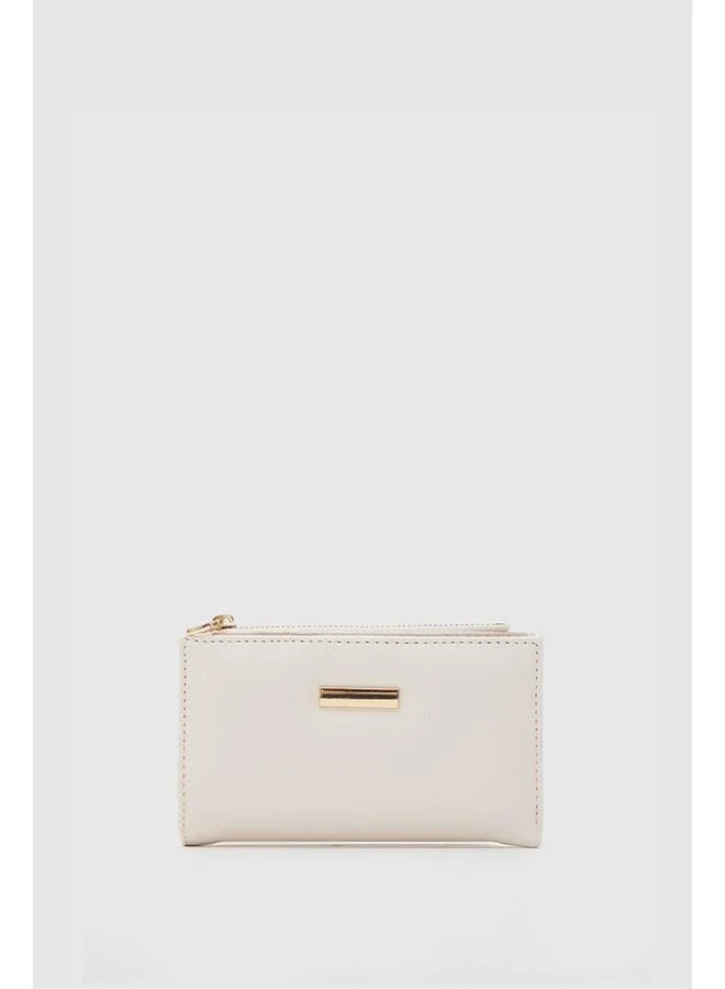 Aster Soft-Textured Women's Wallet Cream.