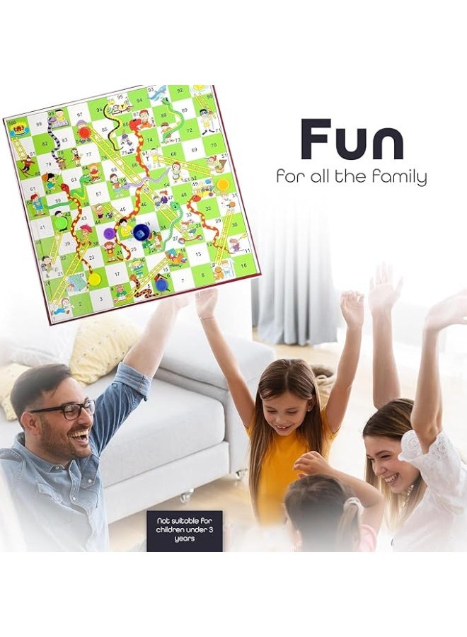 RONG FA Ludo & Snakes and Ladders Board Game Set for Ages 3+, Family Fun for Kids & Adults - Image 2