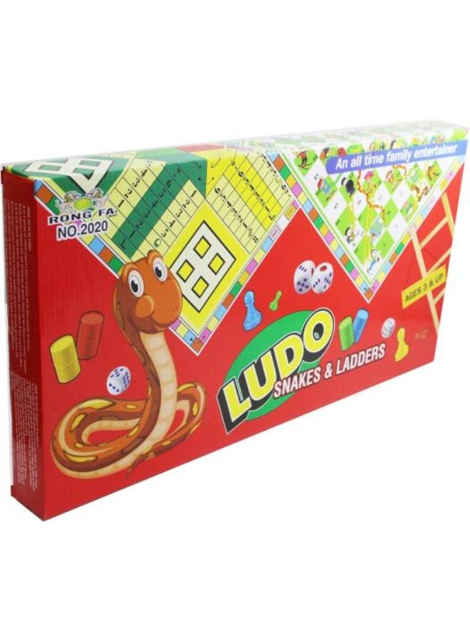 RONG FA Ludo & Snakes and Ladders Board Game Set for Ages 3+, Family Fun for Kids & Adults - Image 3
