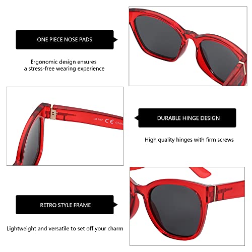 ZENOTTIC Oversized Cat Eye Sunglasses for Women Polarized Sun Glasses UV400 Protection Retro Shades Designer Style - Image 4