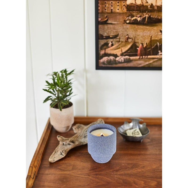 Paddywax Parks, Acadia Scented Candle in Reusable Ceramic Jar with Crackling Wood Wick, Soy Candle with Approx. 77 Hour Burn Time, Decorative Gift Candles for Home, Seagrass & Driftwood Scent, 11 oz - Image 2