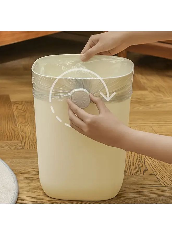 3pcs Gray Swivel Trash Bag Fixing Clips Non Slip Trash Can Fasteners - Image 5