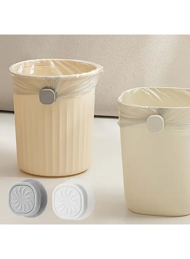 3pcs Gray Swivel Trash Bag Fixing Clips Non Slip Trash Can Fasteners - Image 2