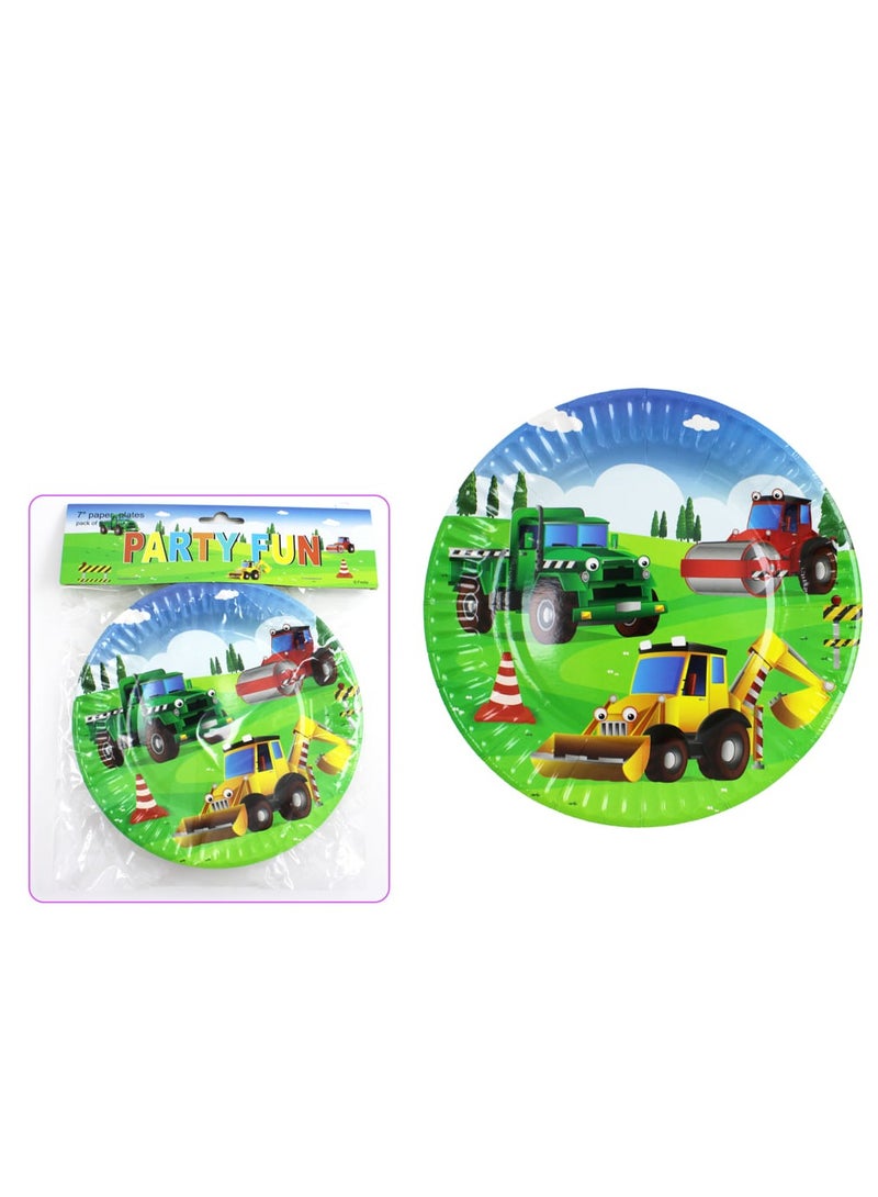 PARTY FUN 9-Inch Disposable Paper Plates Happy Birthday, Wedding, Bridal Shower, Luncheon Pack of 6 - Image 2