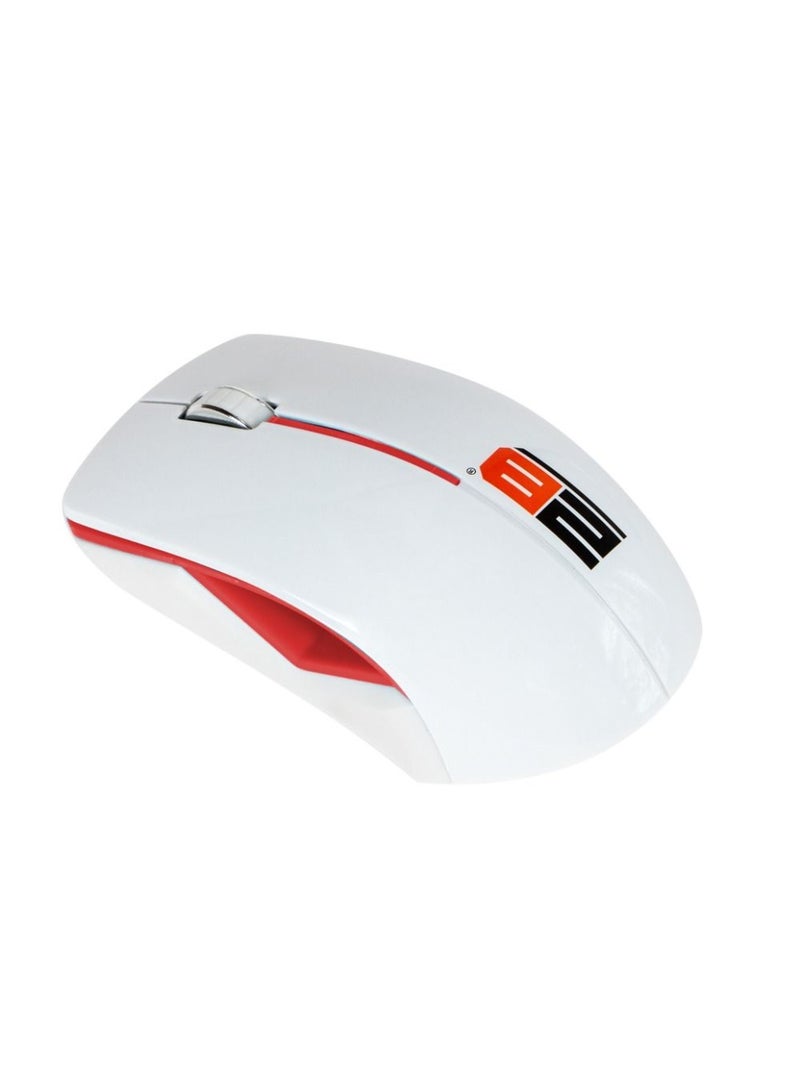 2B 2.4G Wireless Mouse MO33R - Red With White Cover - Image 5