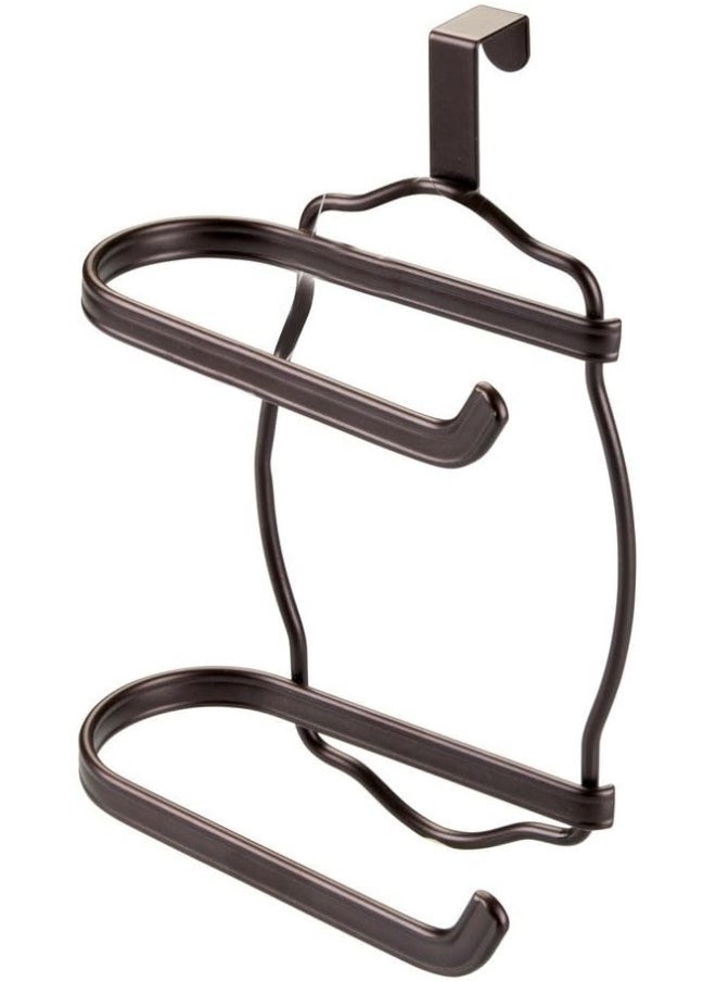 InterDesign InterDesign York Lyra Over Tank Toilet Paper Holder – 2 Roll Storage for Bathroom, Bronze  - Image 1