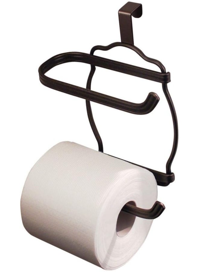 InterDesign InterDesign York Lyra Over Tank Toilet Paper Holder – 2 Roll Storage for Bathroom, Bronze  - Image 3