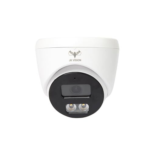 JK Vision 2 MP Color Night Vision Day/Night 24 Hour Full Color Vision 1080P Full HD AHD Dome CCTV Surveillance Camera Compatible with All 2MP and Above AHD Supporting DVRs, 1 Piece - Image 1