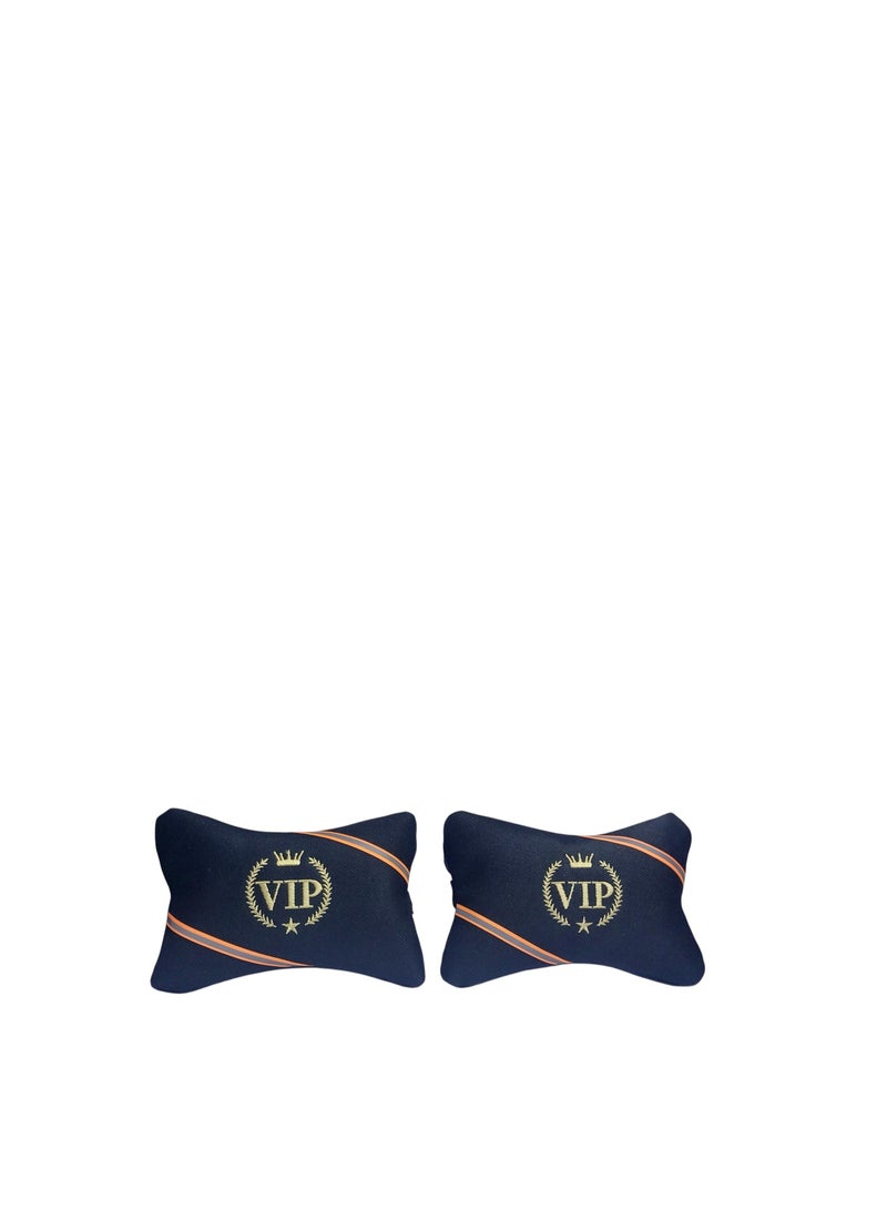 VIP Car neck pillow, lined with fiber, comfortable and distinctive design for head comfort, high-quality product and materials with logo - Image 1