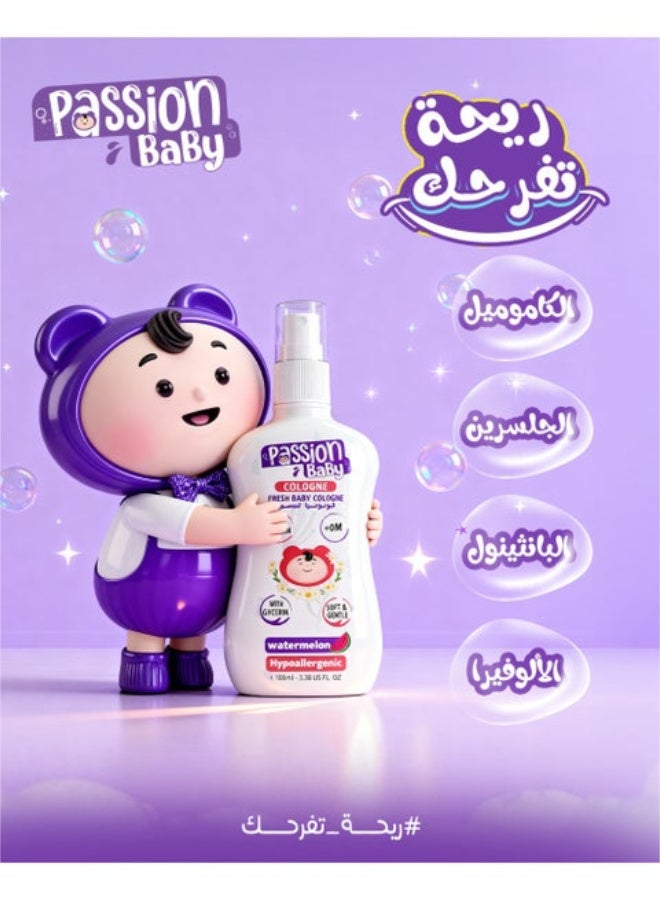 Passion Baby Cologne for Children, Watermelon Scent - 100ml - Image 3