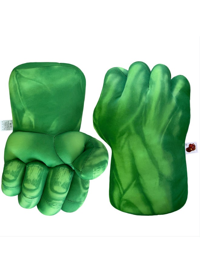 Green Fist Red Spider Plush Toys Children's Boxing Gloves Giant Soft Stuffed Dolls Plaything-Color:Light Green Fist (single Price)-Height:Independent Vacuum Packaging (buy Even Pairs) - Image 1
