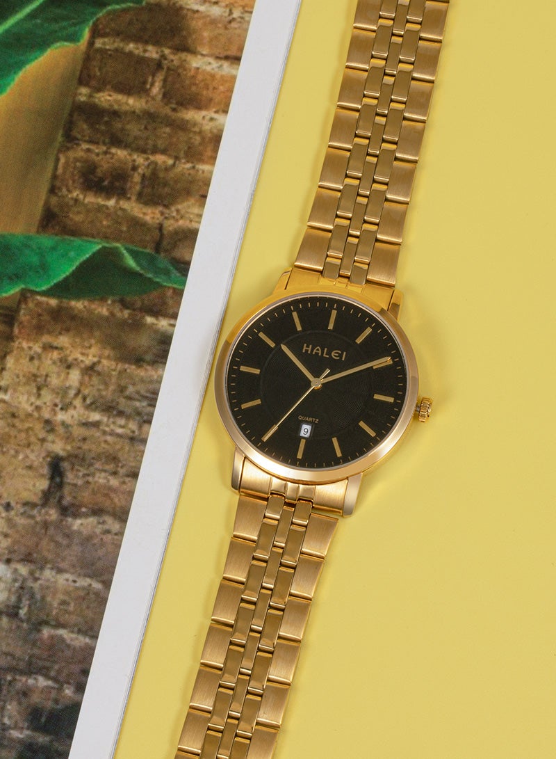 هالي ساعة هالي هارلي 586 مل كوارتز بسيطة للزوجين - طقم ساعات متناسقة له ولها، تصميم بسيط، هدية رومانسية مثالية - Image 5