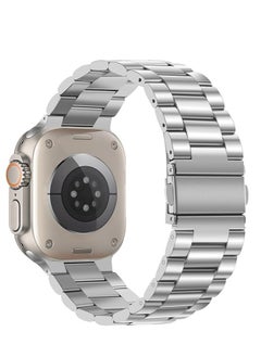 Premium Quality Stainless Steel Replacement Band Compatible with Apple Watch 49mm, Replacement Band for Apple Watch Ultra 49mm Starlight, Starlight, 49mm Ultra, Same as 1