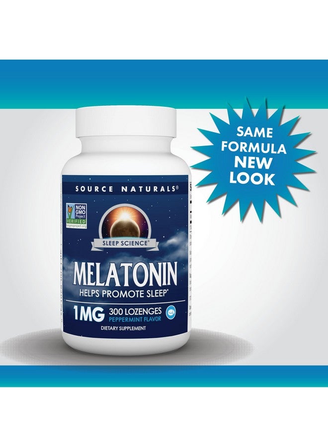 Source Naturals Melatonin Helps Promote Sleep* 1 mg - 300 Peppermint Flavored Lozenges - Image 4
