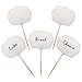 BLUETOP BLUE TOP 50 Pieces Cupcake Picks Blank Toothpick Flags Cake Toppers Cheese Markers Buffet Labels for Charcuterie Board Food Tags Toothpick SignsWeddingBirthday Party and Dinner Decorations Supplies - Image 3