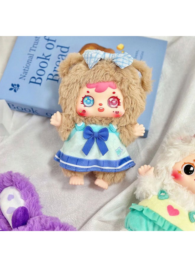 Generic - Genuine Three Small Wool 400 Body First Generation Moe Pet Pair Plush Series Blind Box Trendy Play Hand Doll Gift-Color:Etier Octopus Series Plush 1st Generation (6 Pcs/end 36 Pcs/box)-Specification:End Box - Image 1