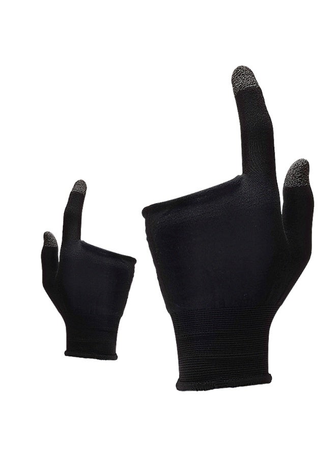Memo Mobile Gaming Finger Sleeves – Silver Fiber Gaming Finger Gloves, Sweatproof & Anti-Slip Touchscreen Thumb Sleeves for PUBG, Free Fire, COD Mobile, iPhone, Android Phones & Tablets (2 Pieces) - Image 1