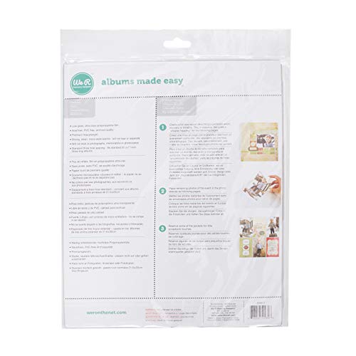 We R Memory Keepers حماة صفحات We R Memory Keepers للتدوين 8.5x11، عبوة 10، غير لامعة، متوافقة مع ألبومات 8.5x11 ذات 3 حلقات، مثالية للتدوين، تخزين الوثائق والمزيد - Image 1