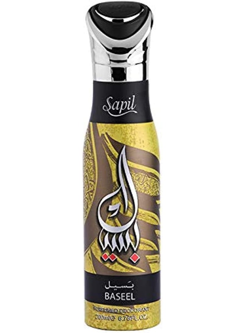 سابل مزيل عرق بخاخ للجسم برائحة باسيل للجنسين - 200 مل