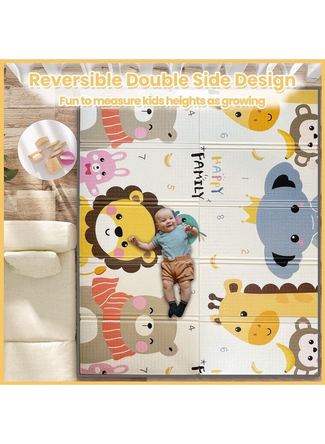 FunBlast Waterproof Foldable Baby Floor Play Mat, Reversible XPE Foam Mat, Dual Size Printed Waterproof Play Mat, Floor Play Mat - Color & Print May Vary - (5.9x4.9 Feet with 1cm Thickness) (D23) - Image 2