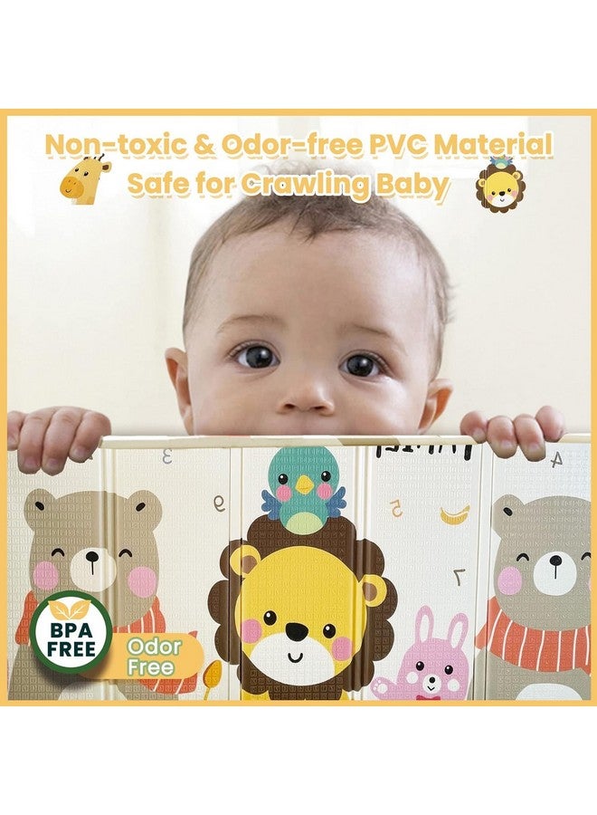 FunBlast Waterproof Foldable Baby Floor Play Mat, Reversible XPE Foam Mat, Dual Size Printed Waterproof Play Mat, Floor Play Mat - Color & Print May Vary - (5.9x4.9 Feet with 1cm Thickness) (D23) - Image 4