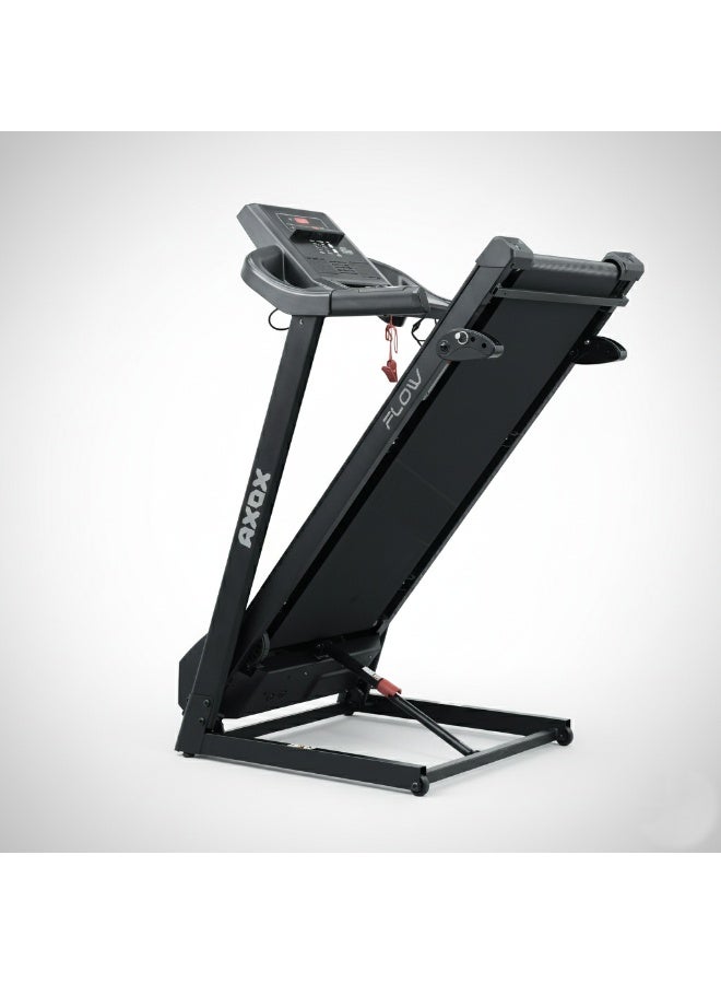 Axox Fitness Flow Foldable Electric Treadmill for Home | Smart Running & Walking Machine with LED Display, Auto Incline, Shock Absorption & Silent Motor for Home Gym Workouts - Image 3