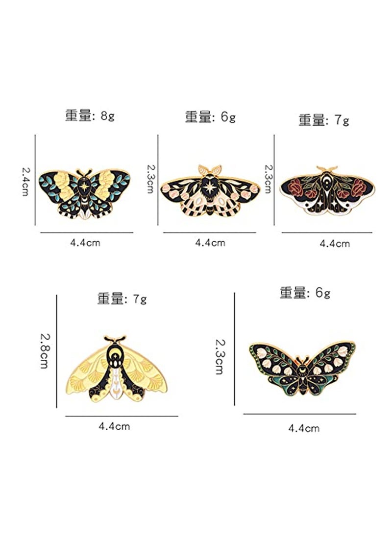 KASTWAVE 5 Pieces Enamel Pins Butterfly Backpack Pins for Women - Image 2