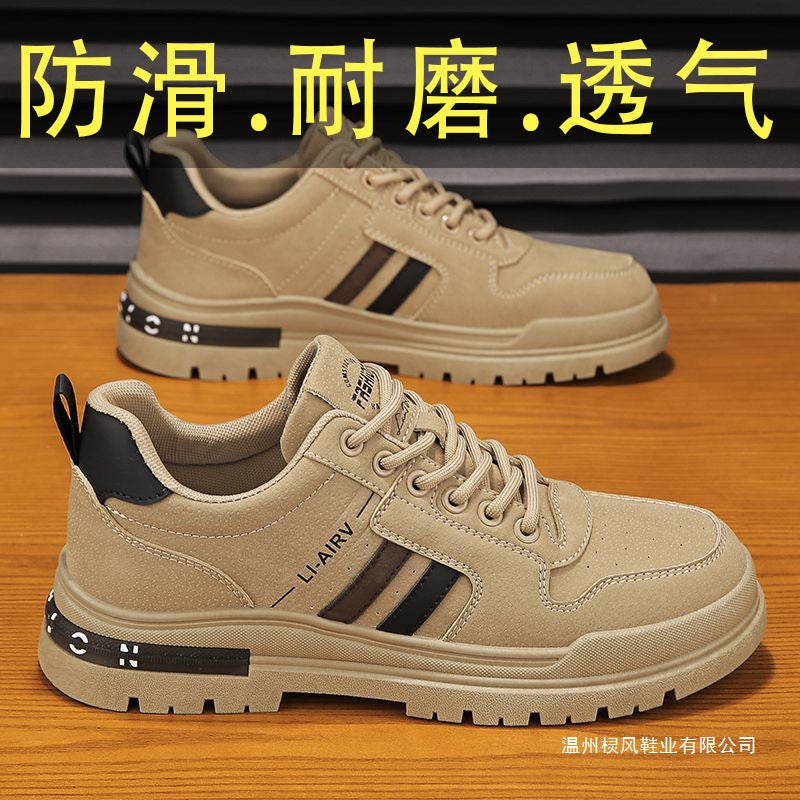 Labor Protection Sneakers, Men'S Shoes, Spring And Autum Construction Site Work Casual Shoes, Work Non-Slip Workwear Style - Image 2