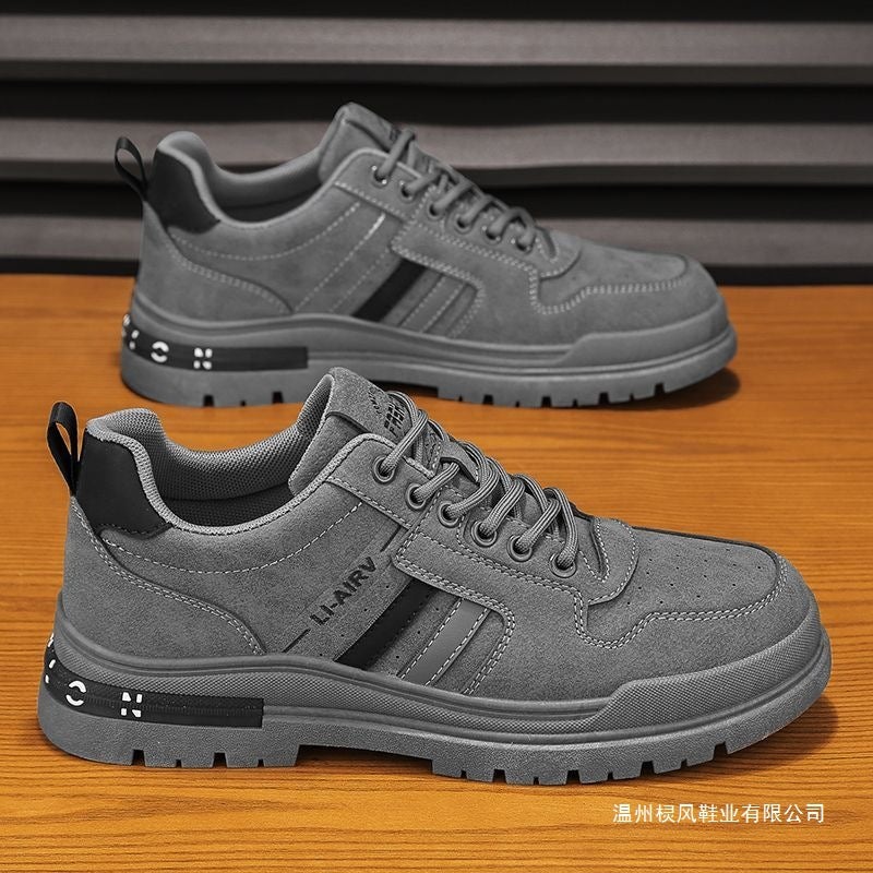 Labor Protection Sneakers, Men'S Shoes, Spring And Autum Construction Site Work Casual Shoes, Work Non-Slip Workwear Style - Image 4