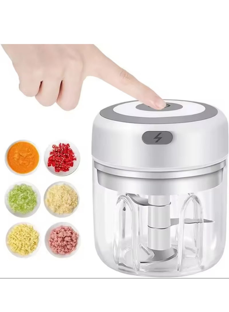 250ML USB الكهربائية ميني الثوم كوبر طاحونة لحوم قوية و كسارة البصل الخضروات لقطع مطبخ اكسسوارات الطبخ - Image 1