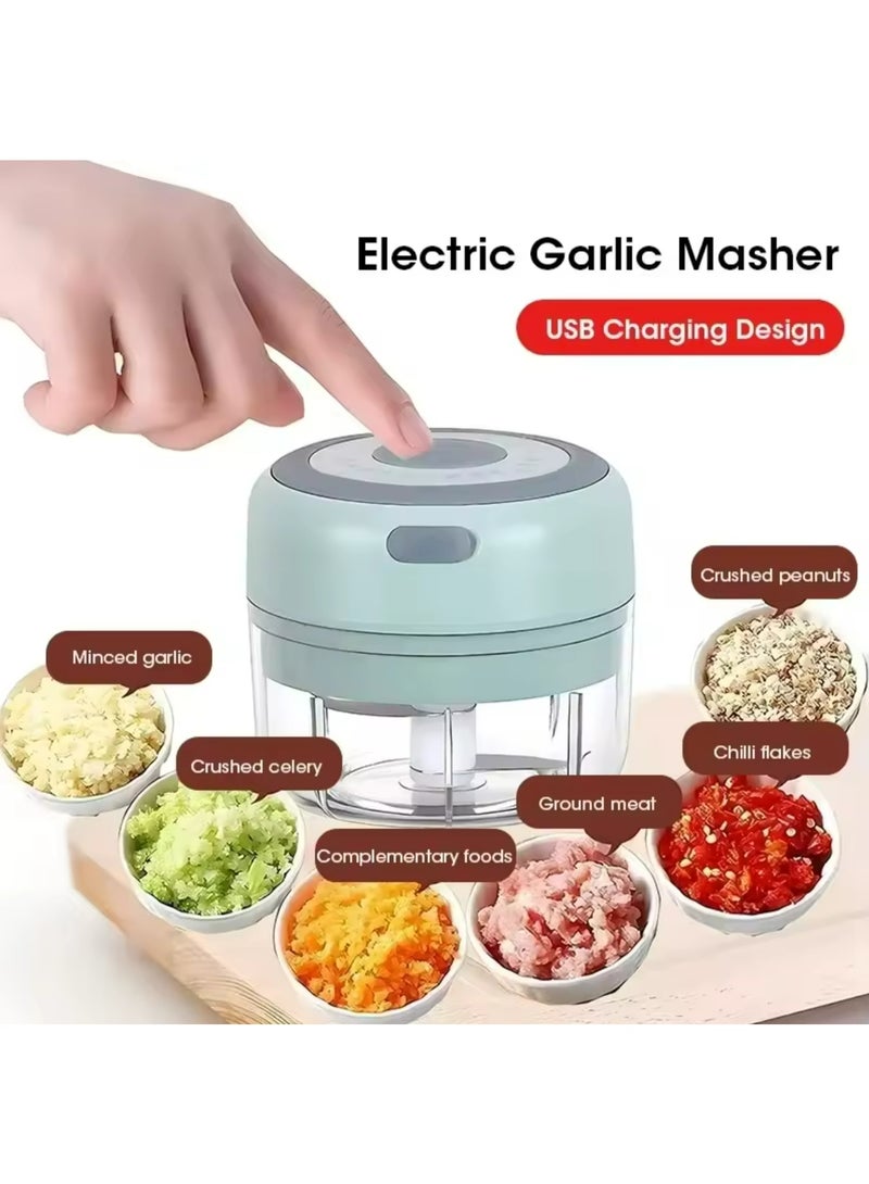 250ML USB الكهربائية ميني الثوم كوبر طاحونة لحوم قوية و كسارة البصل الخضروات لقطع مطبخ اكسسوارات الطبخ - Image 2