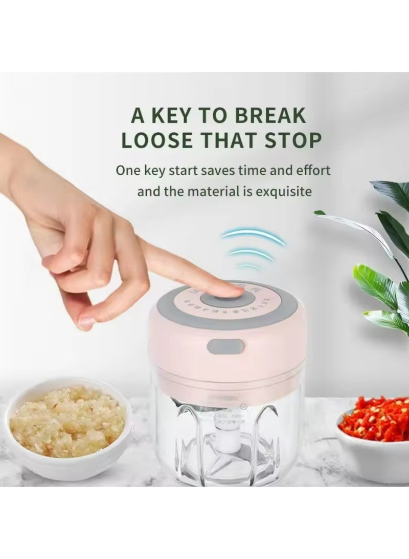 250ML USB الكهربائية ميني الثوم كوبر طاحونة لحوم قوية و كسارة البصل الخضروات لقطع مطبخ اكسسوارات الطبخ - Image 3