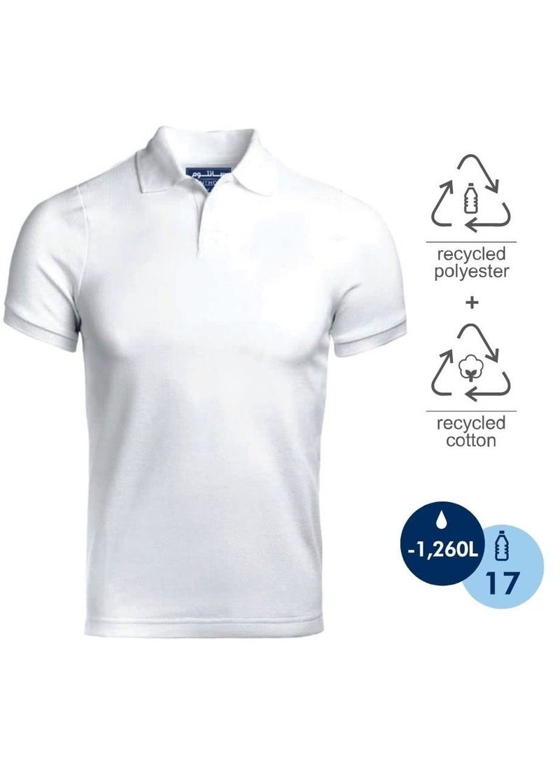 SANTHOME Polyester Blend Short Sleeve Polo Shirt  - Image 2