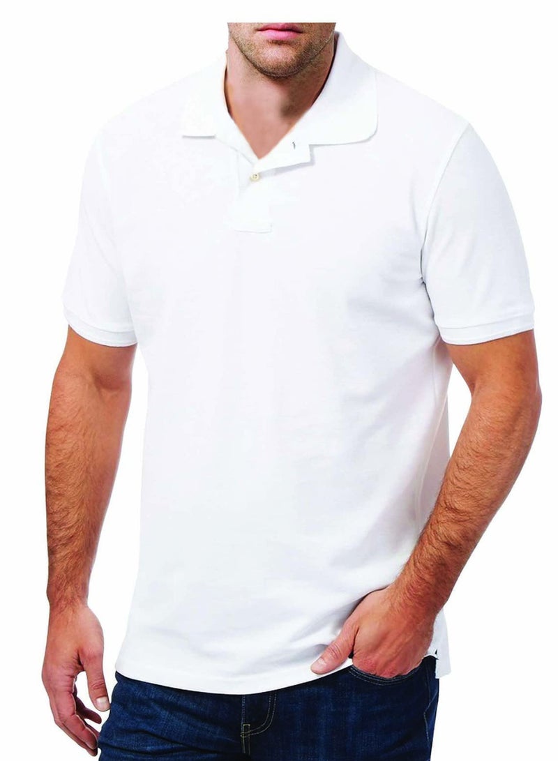 SANTHOME Polyester Blend Short Sleeve Polo Shirt  - Image 5