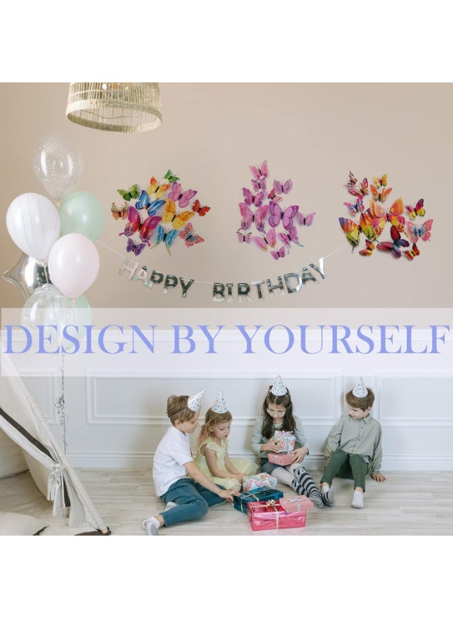 Butterfly Wall Decor 24/48 PCS, 3D Butterflies Stickers for Party Decorations with Magnets(Colorful, 24) - Image 2