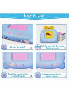 Generic "An educational toy for children: Listen and Learn with audible flashcards for kids aged 1 to 8 years. The educational card set includes 112 double-sided cards | 112 cards - 224 words."  - Image 3