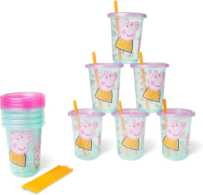 The First Years Peppa Pig Take & Toss Toddler Straw Cups - Image 1