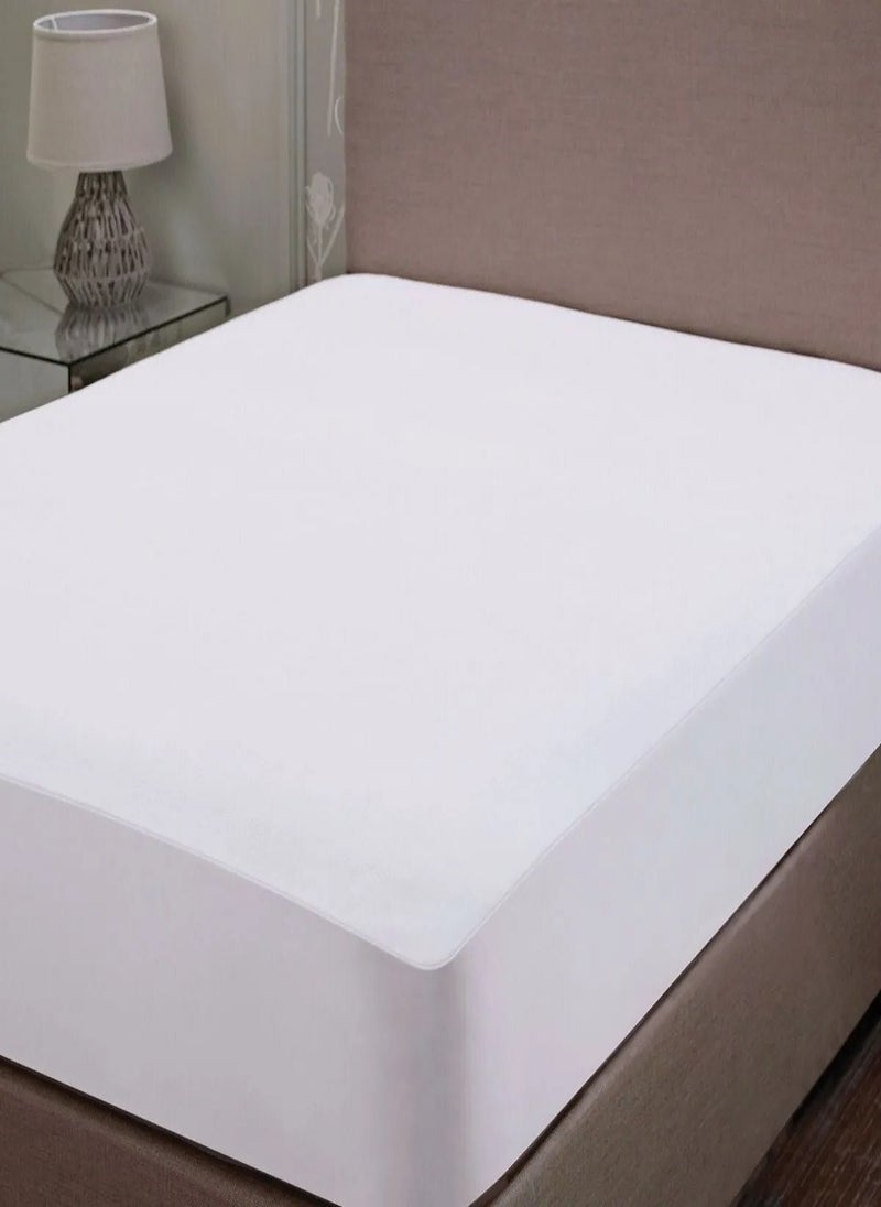 Blueberry Waterproof Super Mattress Protector Terry Towelling 120X200+20cm  - Image 1