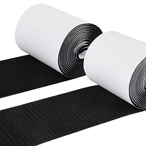 Cocoboo COCOBOO 4 Inch x 9 Feet Hook and Loop Tape for Couch Cushions Strips with Adhesive Nylon Self Adhesive Heavy Duty Strips for Home Office School Car and Crafting Organization  - Image 1