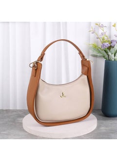 Mochi Mochi Women's Beige Stylish Faux Leather Sling Bag (66-489)  - Image 2