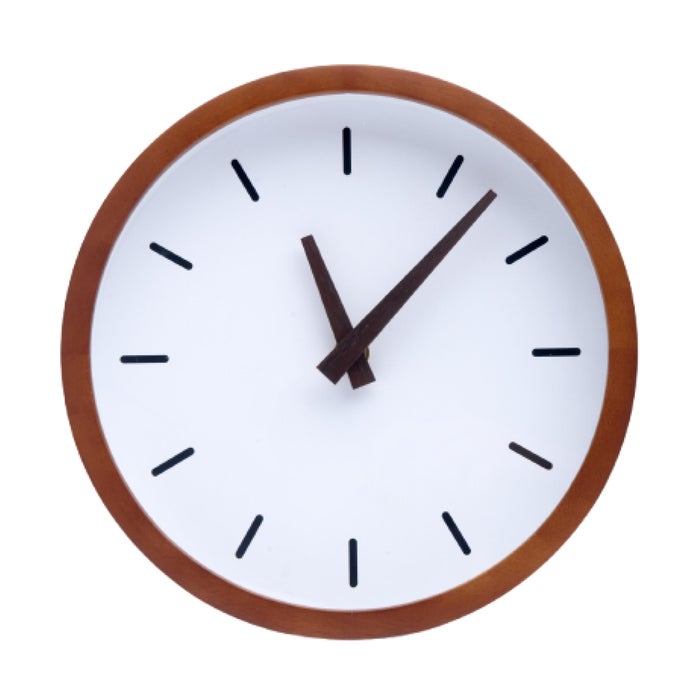 MODERN MID CENTURY WOOD ANALOG WALL CLOCK 9 BATTERY OPERATED WITH SILENT SWEEP MOVEMENT SMALL DECORATIVE WOODEN CLOCKS FOR BEDROOMS BATHROOM KITCHEN LIVING ROOM OR OFFICE