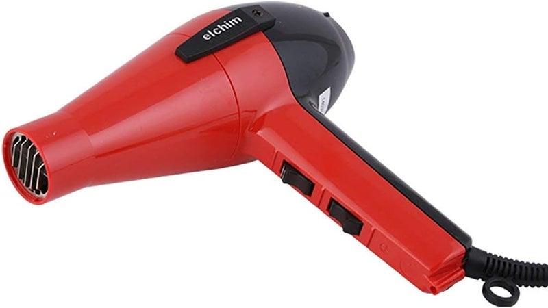ELCHIM Hair Dryer - 2001, Red & Black - Image 1