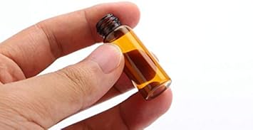 UPSTORE 24Pcs 3ml Amber Glass Roller Bottles Container Roll on Bottles with Stainless Steel Roller Ball and Black Lid for Essential Oil Aromatherapy Blends Perfumes Lip Gloss Balms - Image 5