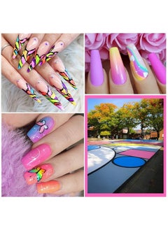 Saviland Gel Paint Kit Gel Nail Polish Kit 12 Colors Soak Off Gel Polish Set With 15Pcs Painting Drawing Nail Brush Pen For Nail Art Design & Nail Salon  - Image 5