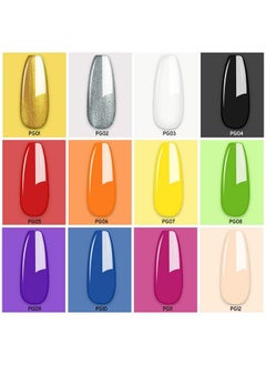 Saviland Gel Paint Kit Gel Nail Polish Kit 12 Colors Soak Off Gel Polish Set With 15Pcs Painting Drawing Nail Brush Pen For Nail Art Design & Nail Salon  - Image 3