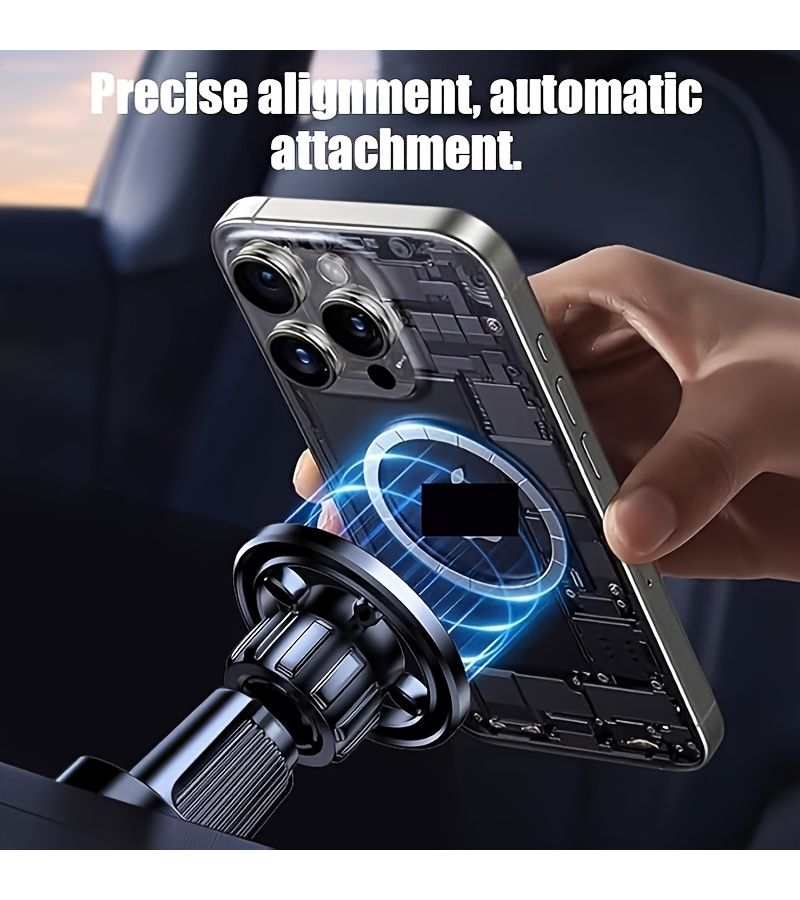 Magnetic Car Air Vent Mount 1PCS Magnetic Car Mount Rotating Holder Hands Free Vehicle Accessory For Smartphone GPS Tablet No Installation Required - Image 5