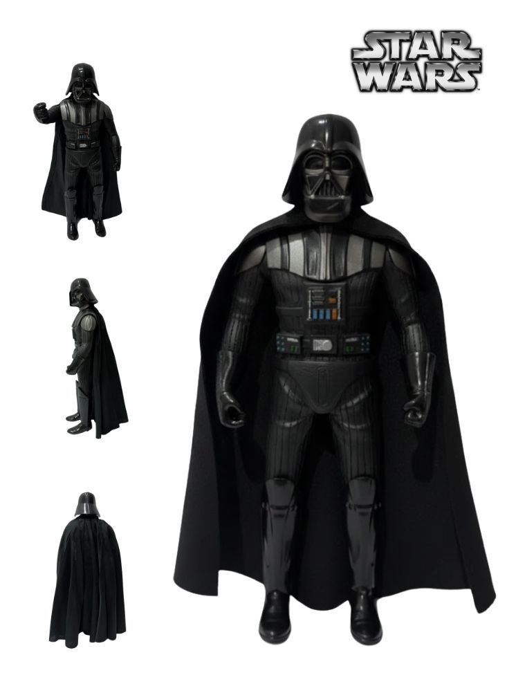 مجسم دارث فيدر (شخصية شريرة من حرب النجوم) يرتدي درعًا أسود مع عباءة - مجسم لعبة مفصل قابل للتجميع للأطفال والمعجبين، نموذج عرض لشخصية من أفلام الخيال العلمي - Image 1